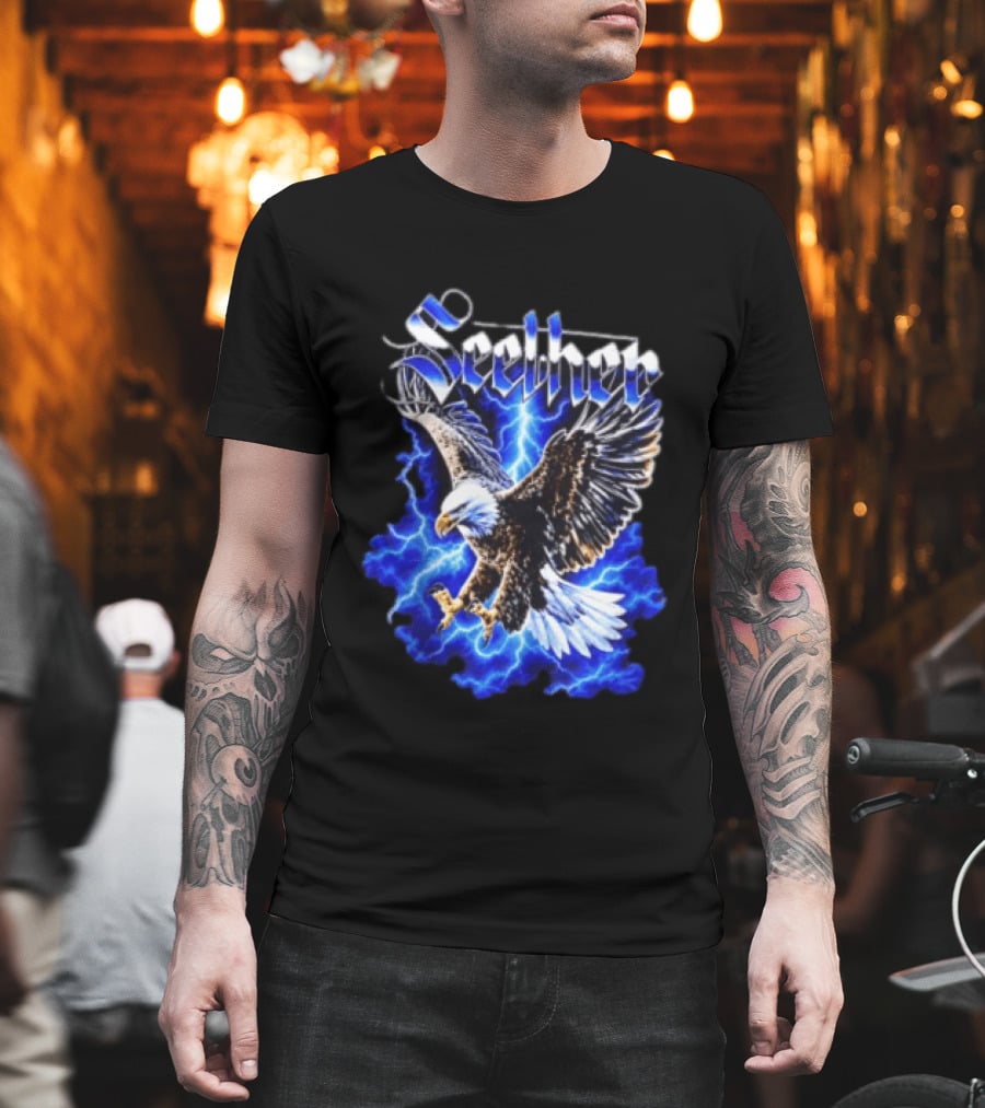 Seether Eagle Lightning Alternative Metal Band T-Shirt