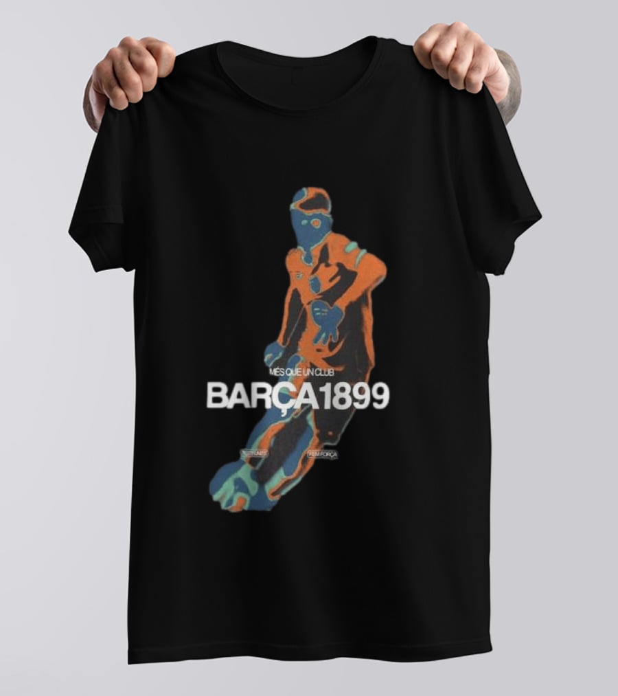 BARÇA 1899 Més Que Un Club Vibrant Black Pulse Player FCBarcelona T-Shirt