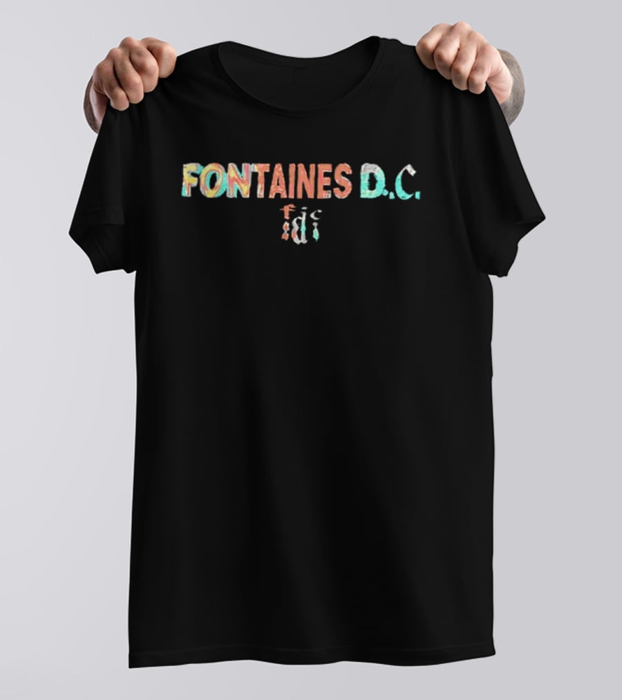 Fontaines DC US Tour 2026 Tour Dates Colorful T-Shirt
