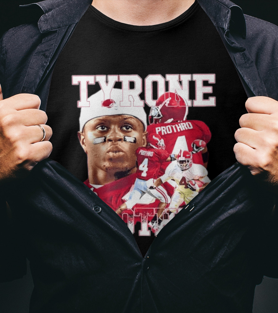 Football Alumni Alabama Crimson Tide Tyrone Prothro Player Collage Athletics T-Shirt