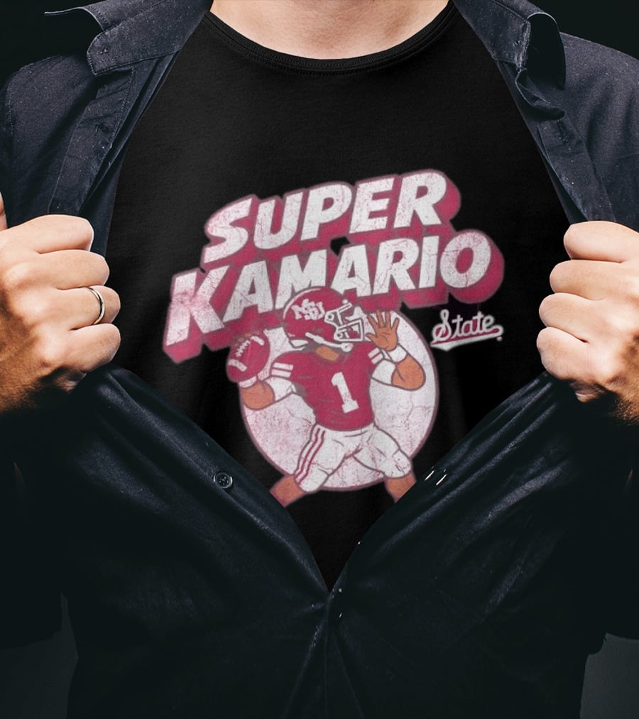 Super KaMario State No 1 Mississippi Bulldogs Football T-Shirt