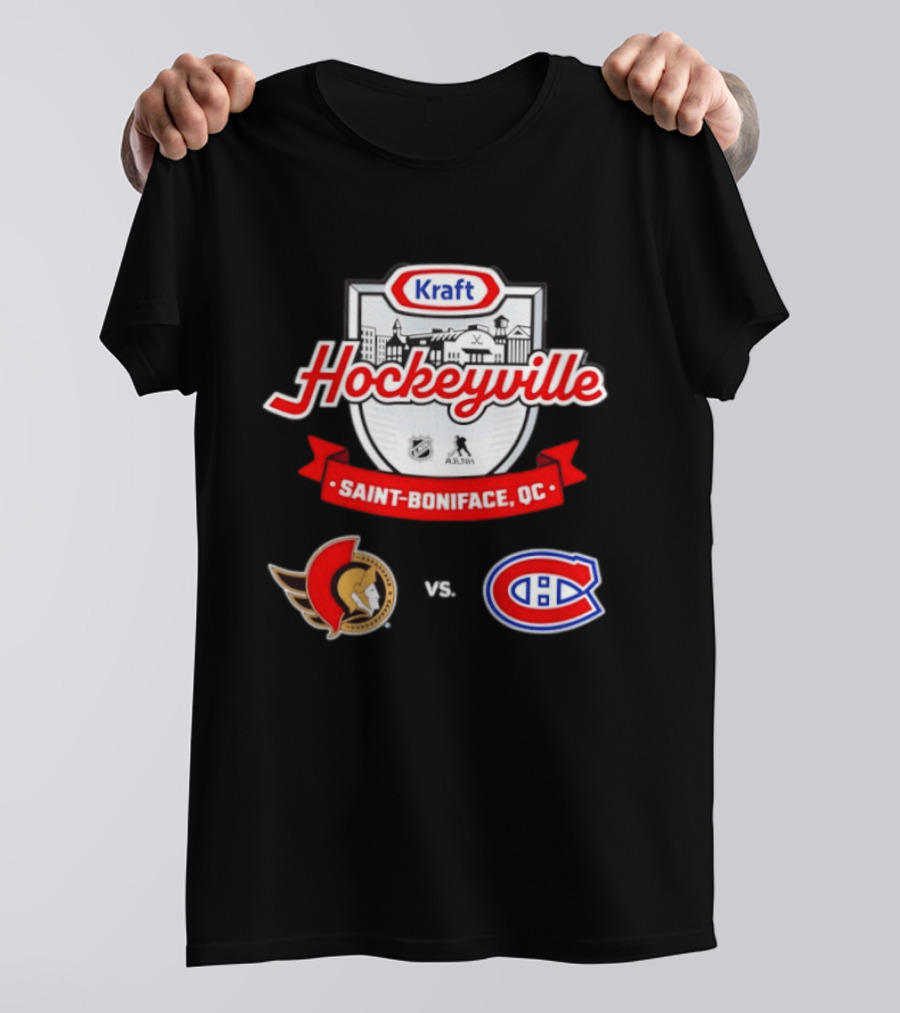 Kraft Hockeyville Saint Boniface QC Ottawa Senators Vs Montreal Canadiens NHL AHL Matchup T-Shirt