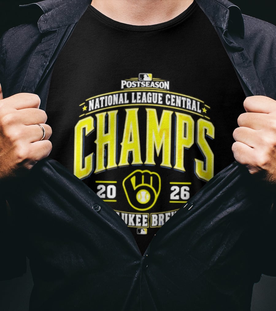 Milwaukee Brewers National League Central Champs 2026 T-Shirt