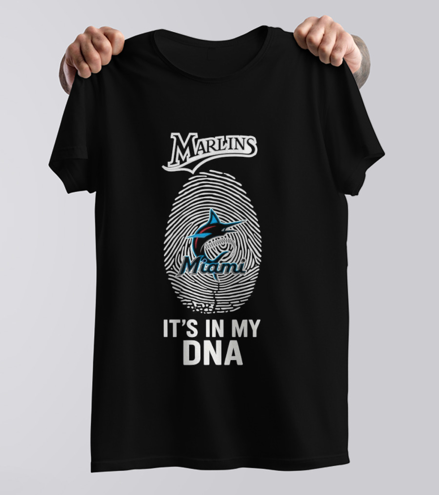 Marlins Miami It's In My DNA MLB Baseball Fan Gear T-Shirt