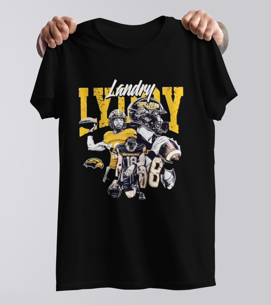 Landry Lyddy Southern Miss Golden Eagles NCAA Football Collage T-Shirt