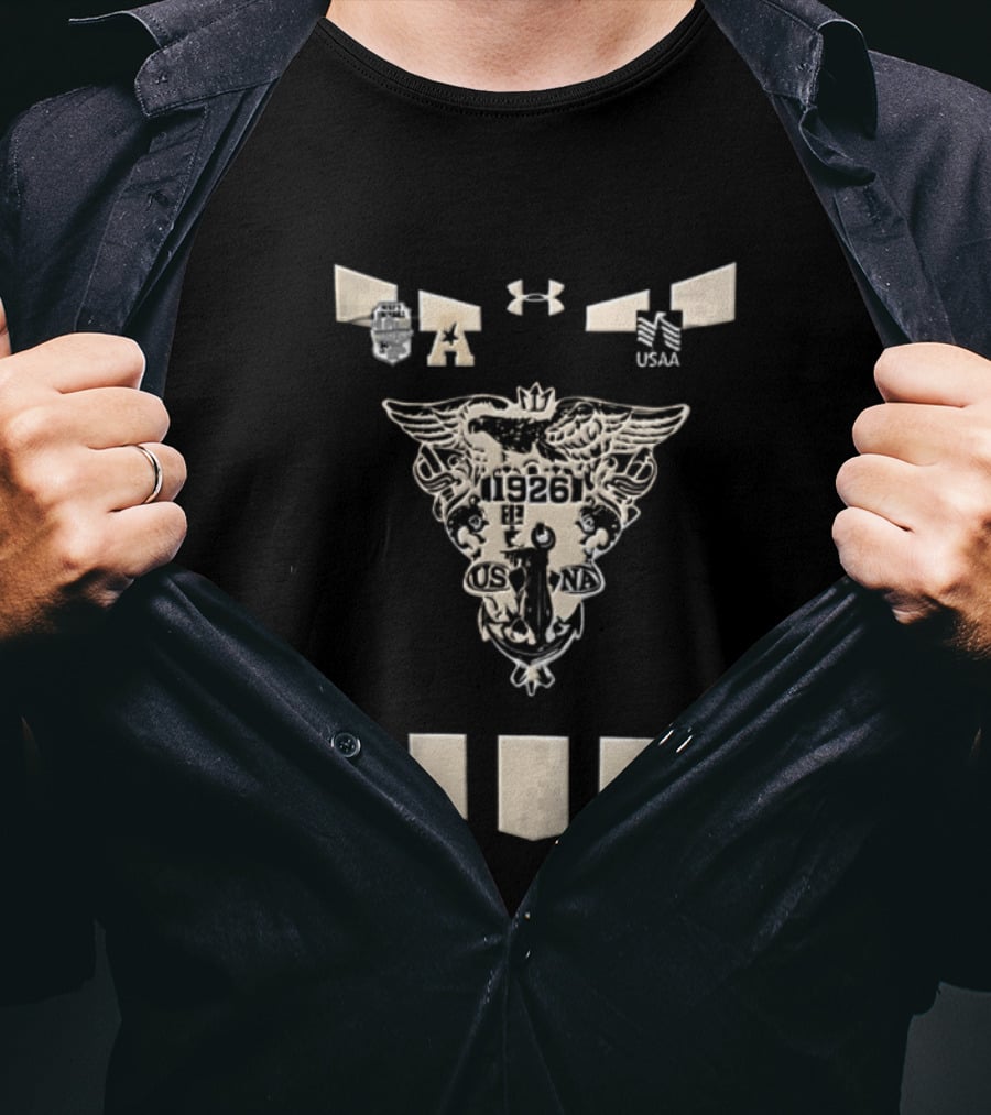 Under Armour Navy Football 1926 Crest Design NCAA T-Shirt