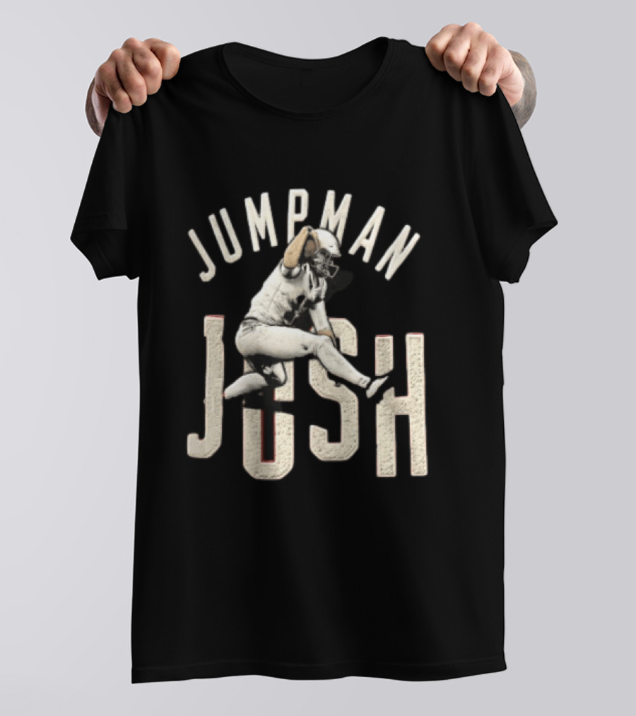 Jumpman Josh Allen Football Player Action Over Defender T-Shirt