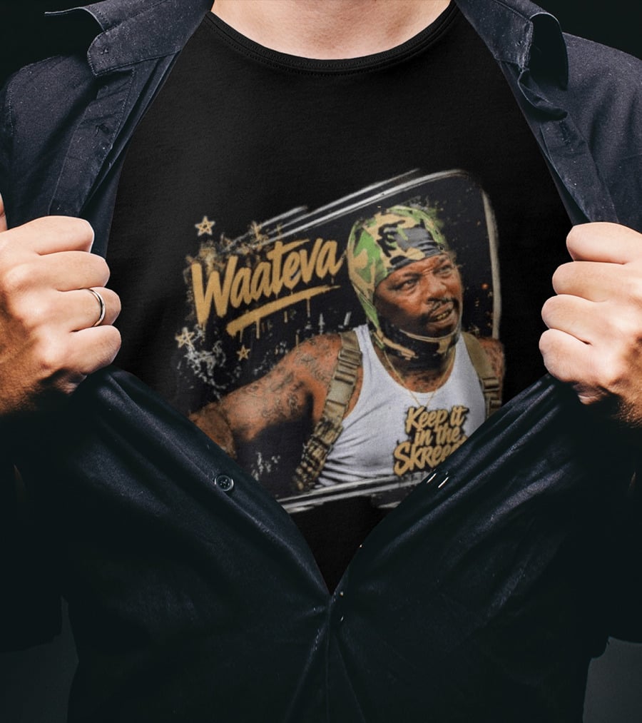 Waateva Keep It In The Skreeets Gang Camouflage Bandana T-Shirt