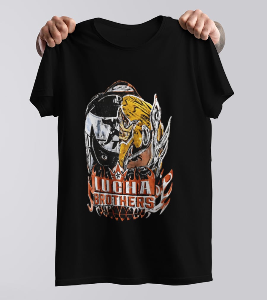 Lucha Brothers WWE Big Head Mask T-Shirt
