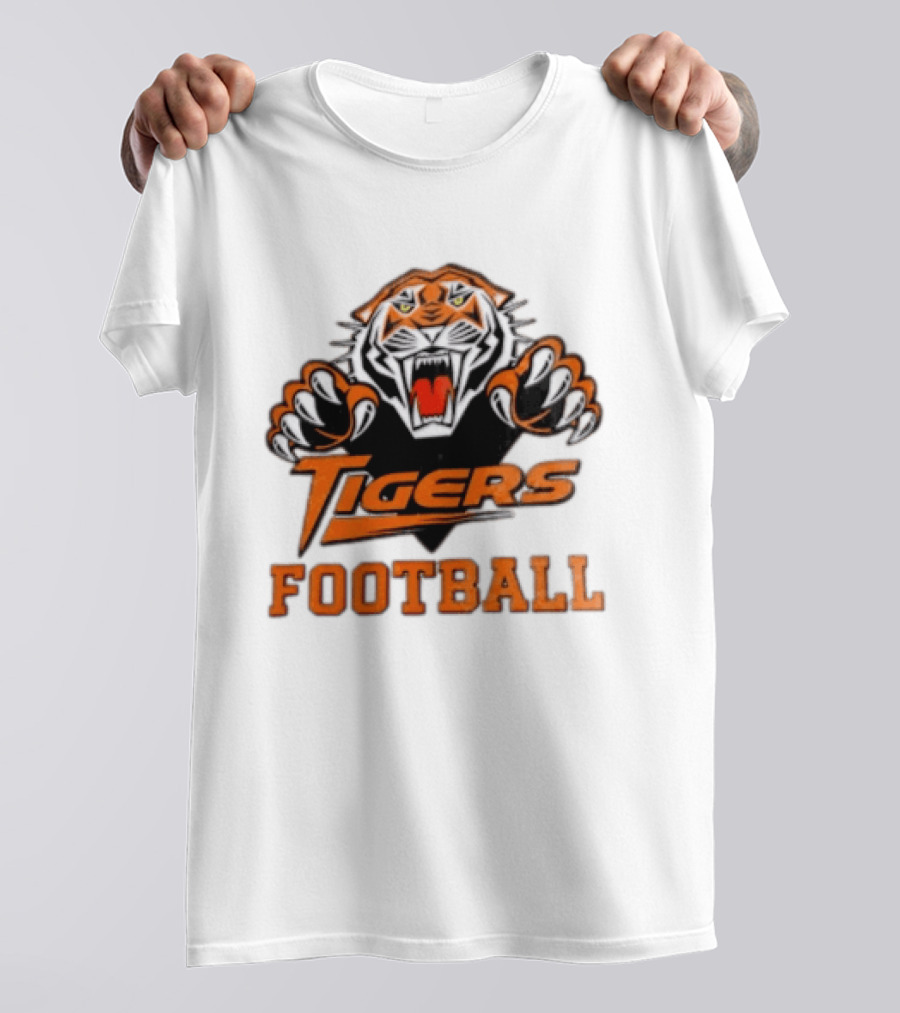 Tigers Football Sports Team Fierce Mascot Claw T-Shirt