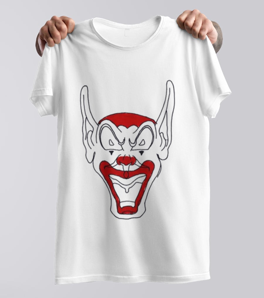 Asspizza Goblin Clown Earred Mask Red Black T-Shirt