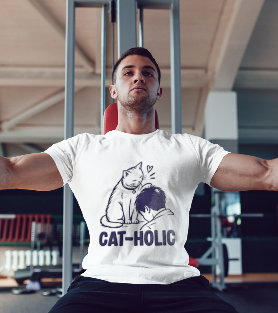 Cat Holic Feline Lover And Pet Owner Connection T-Shirt