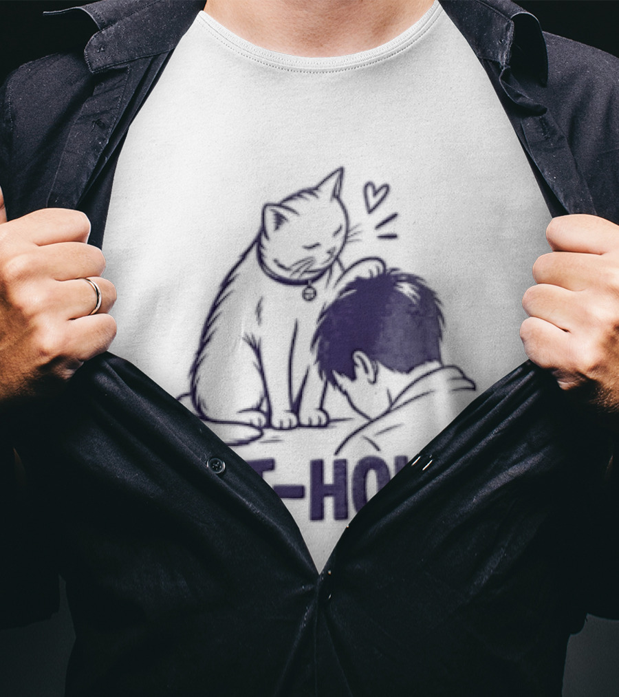 Cat Holic Feline Lover And Pet Owner Connection T-Shirt