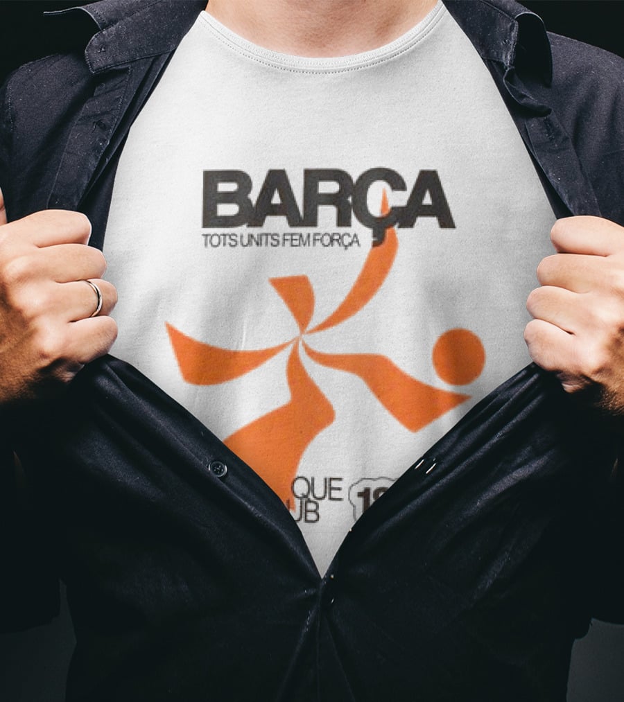 BARÇA Tots Units Fem Força Més Que Un Club 1899 Ecru Pulse Motion T-Shirt
