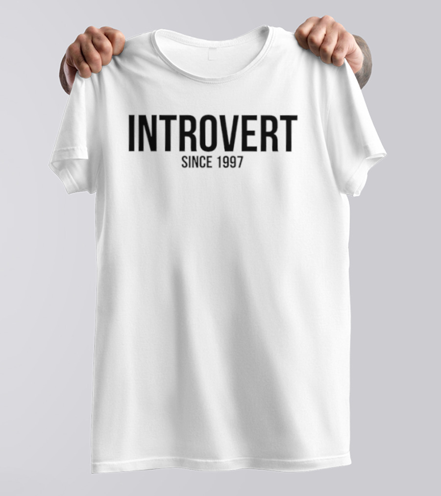 Introvert Since 1997 Vintage Style Birthday Match T-Shirt