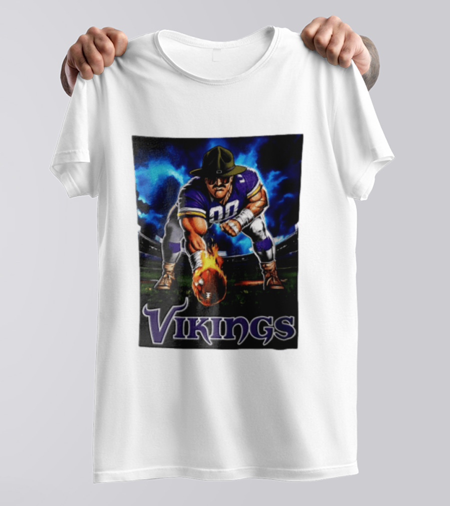 Vikings Ivan Pace Jr Muscular Football Player 00 Powerful Athletic Figure T-Shirt