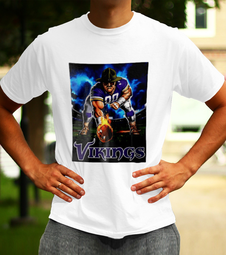 Vikings Ivan Pace Jr Muscular Football Player 00 Powerful Athletic Figure T-Shirt