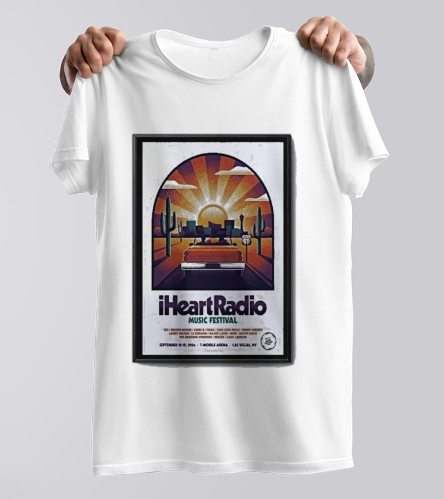 IHeartRadio Music Festival 2026 Mobile Arena Las Vegas Lineup Brandon Boone Ciara Goo Goo Dolls Heart Cherry Levent EloH Kush Tara Harrison Dodg T-Shirt