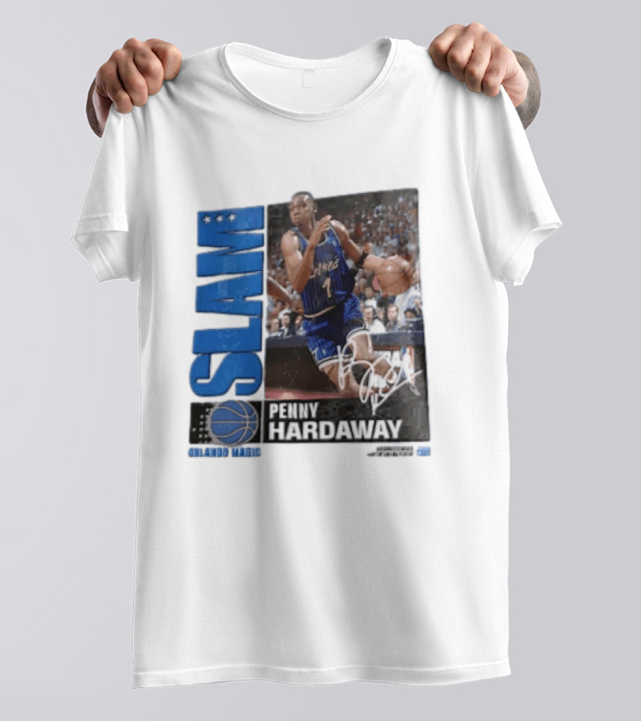 SLAM Top 500 Penny Hardaway Basketball Orlando Magic Jersey T-Shirt