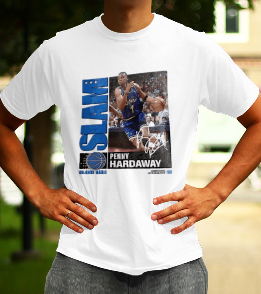 SLAM Top 500 Penny Hardaway Basketball Orlando Magic Jersey T-Shirt