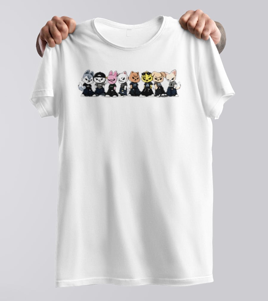 Stray Evil SKZOO Characters Gang Style Outfits T-Shirt