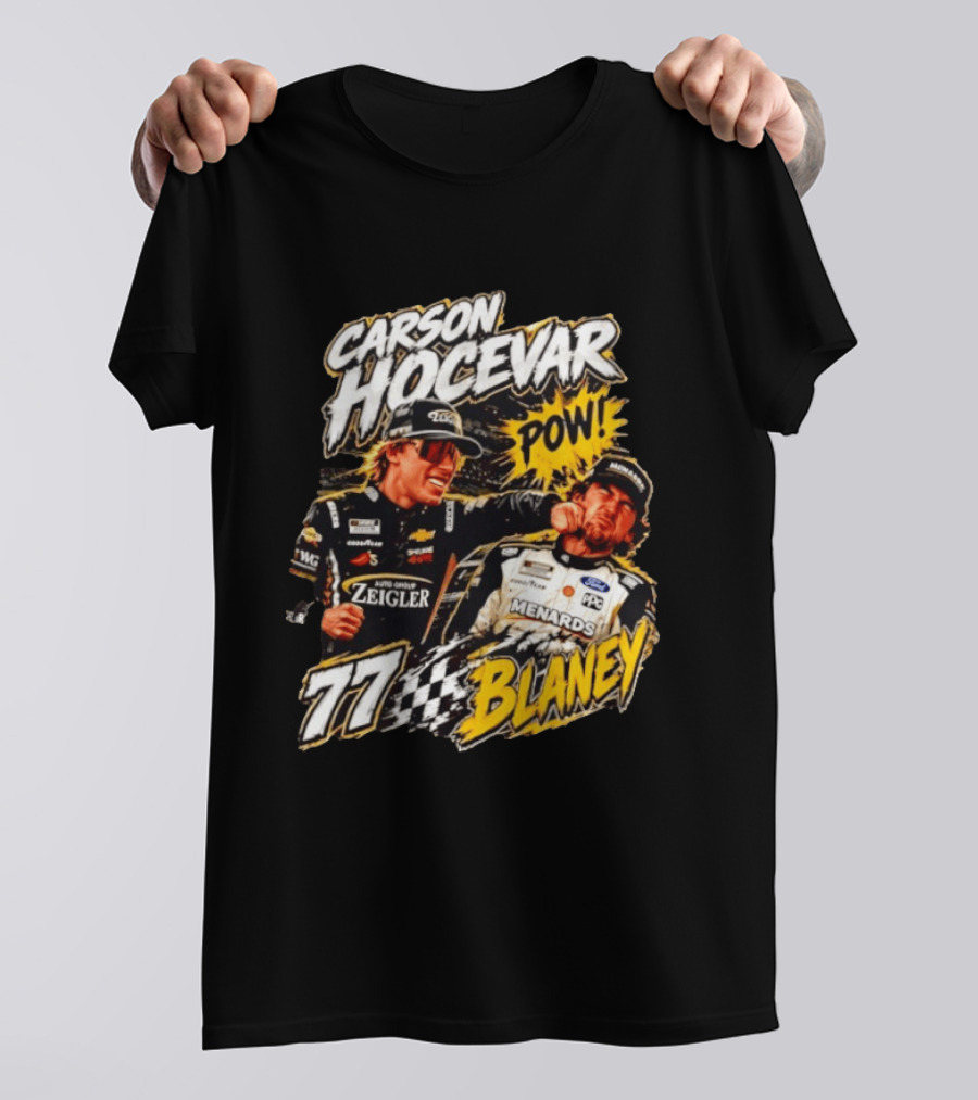 Carson Hocevar Pow Ryan Blaney 77 Menards Racing T-Shirt