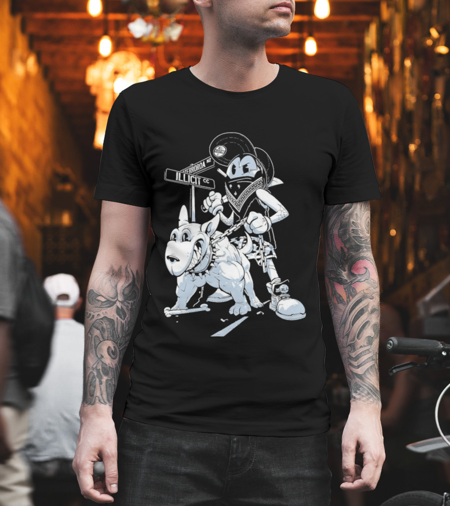 Redrat Illicit Menace Retro Cartoon Adventure T-Shirt