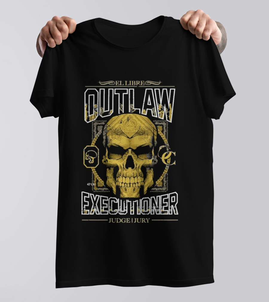 Outlaw Collective Executioner Skull Judge Jury T-Shirt