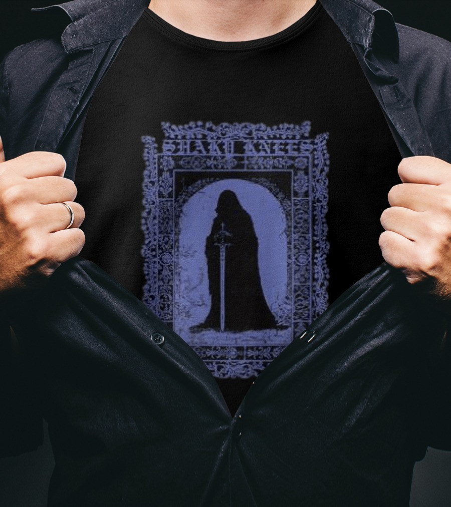 Shaky Knees Festival Store Reaper Lineup Arched Medieval Frame T-Shirt