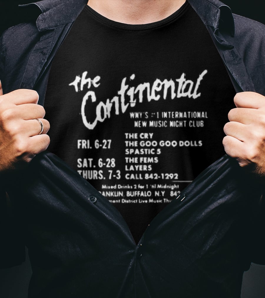 Goo Goo Dolls The Continental NY Performances May 1991 T-Shirt