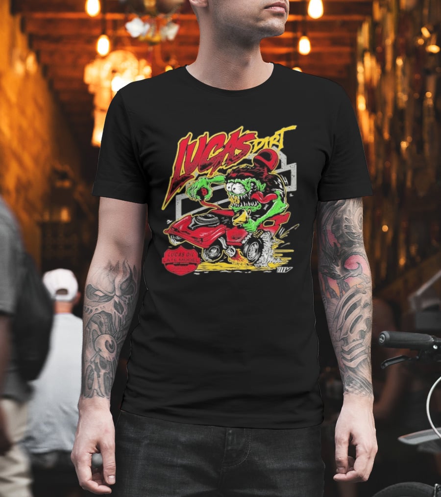 Lucas Dirt Floracing Mad Mark Lucas Oil Late Model T-Shirt