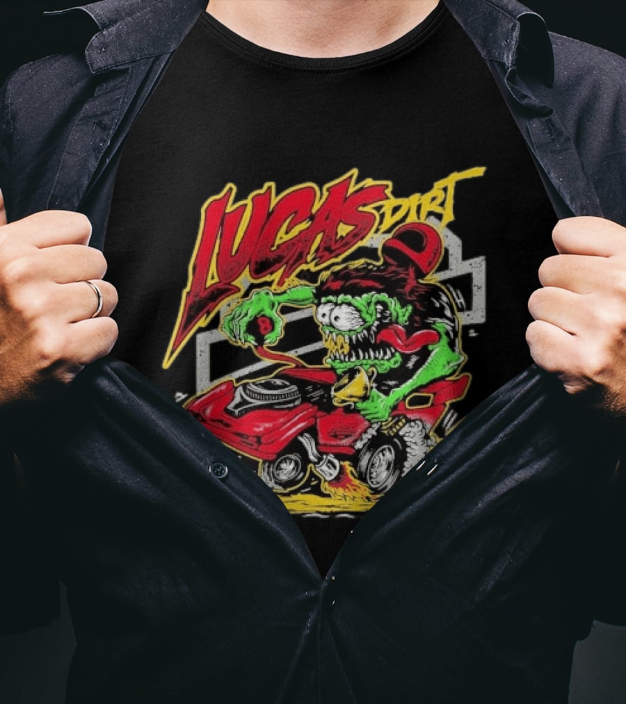 Lucas Dirt Floracing Mad Mark Lucas Oil Late Model T-Shirt
