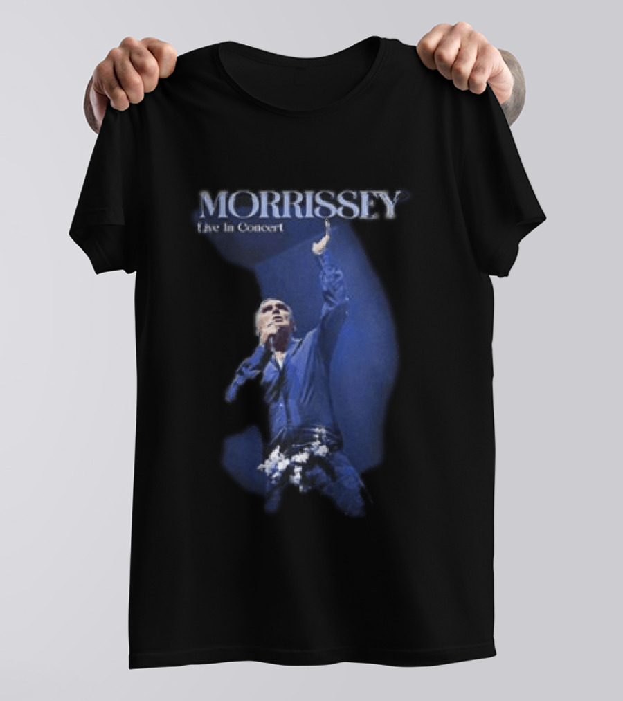 Morrissey Live In Concert World Tour 2026 Performance Image T-Shirt