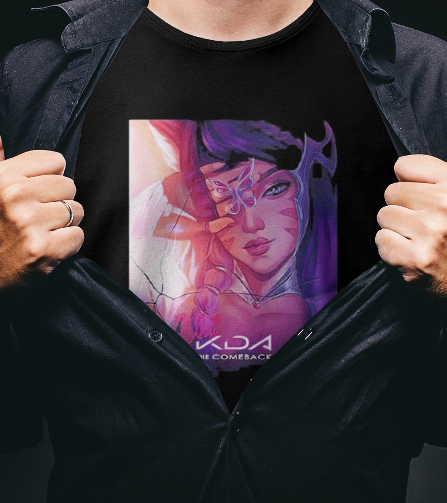 Ahri KDA The Comeback Arcane League Of Legends By Nikkotari T-Shirt