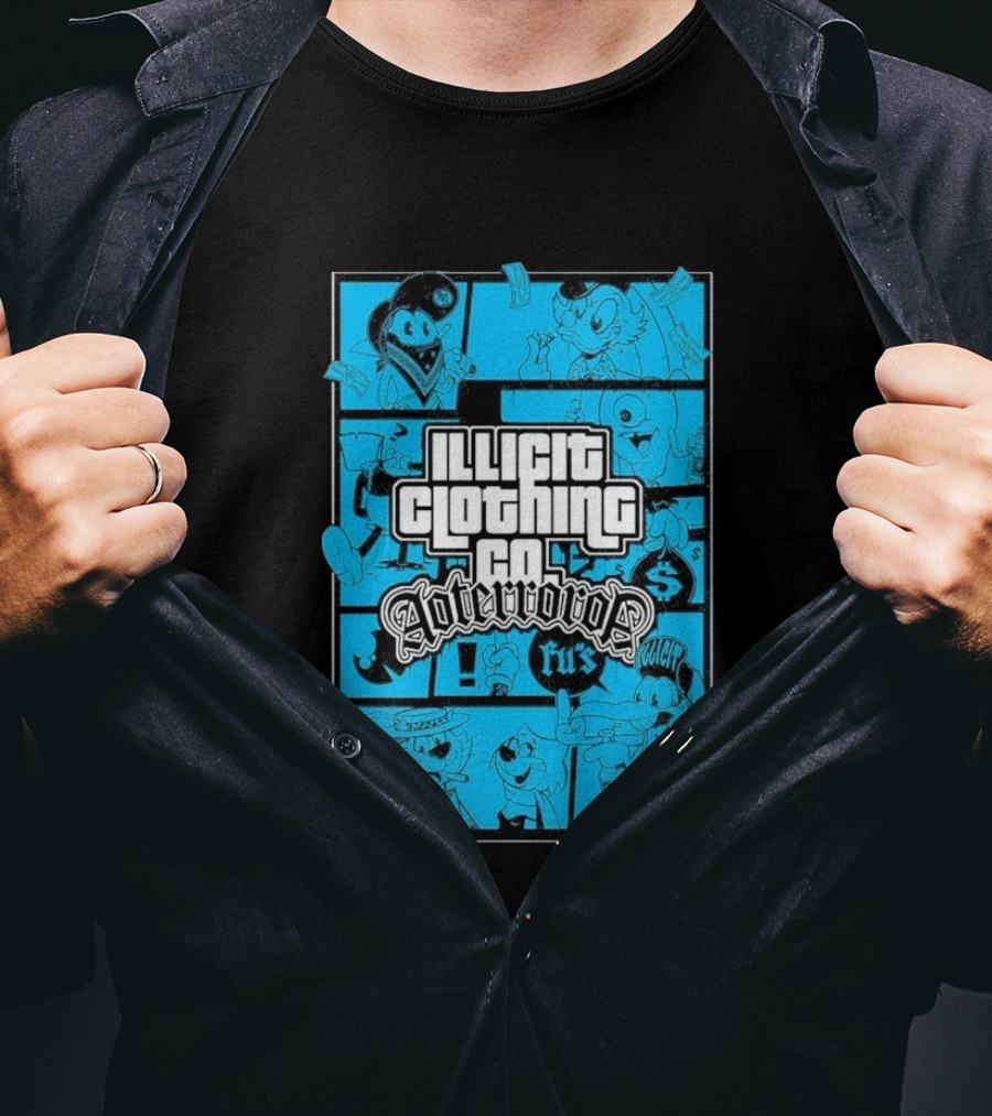 Illicit Clothing Co Afterror FU$ T-Shirt