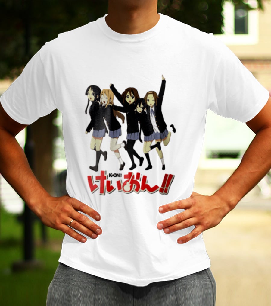 K On Five Anime Girls Jumping Together T-Shirt