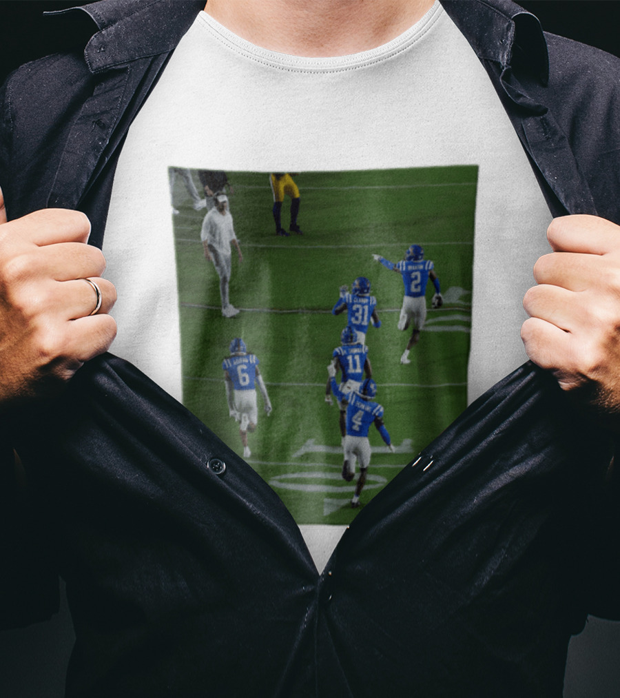 Ole Miss Rebels Aguero Clardy Braxton K Thomas Perkins Football Team Action Scene T-Shirt