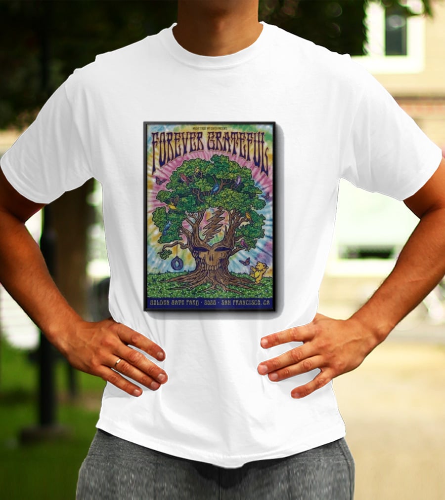 Forever Grateful Rainbow Tree Golden Gate Park 2026 San Francisco T-Shirt