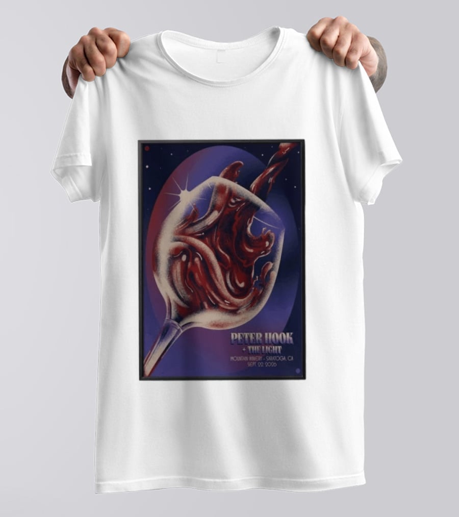 Peter Hook And The Light Mountain Winery Saratoga CA Sept 22 2026 T-Shirt