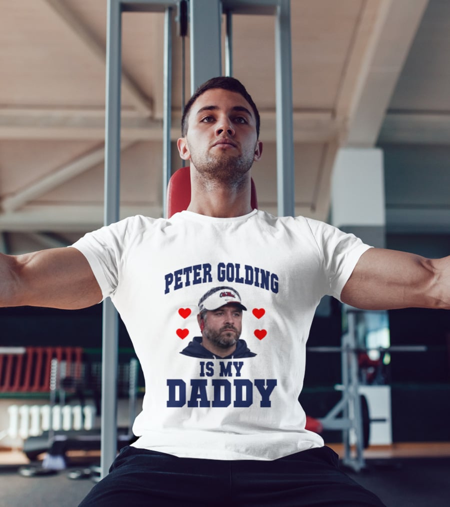 Peter Golding Is My Daddy Red Hearts T-Shirt