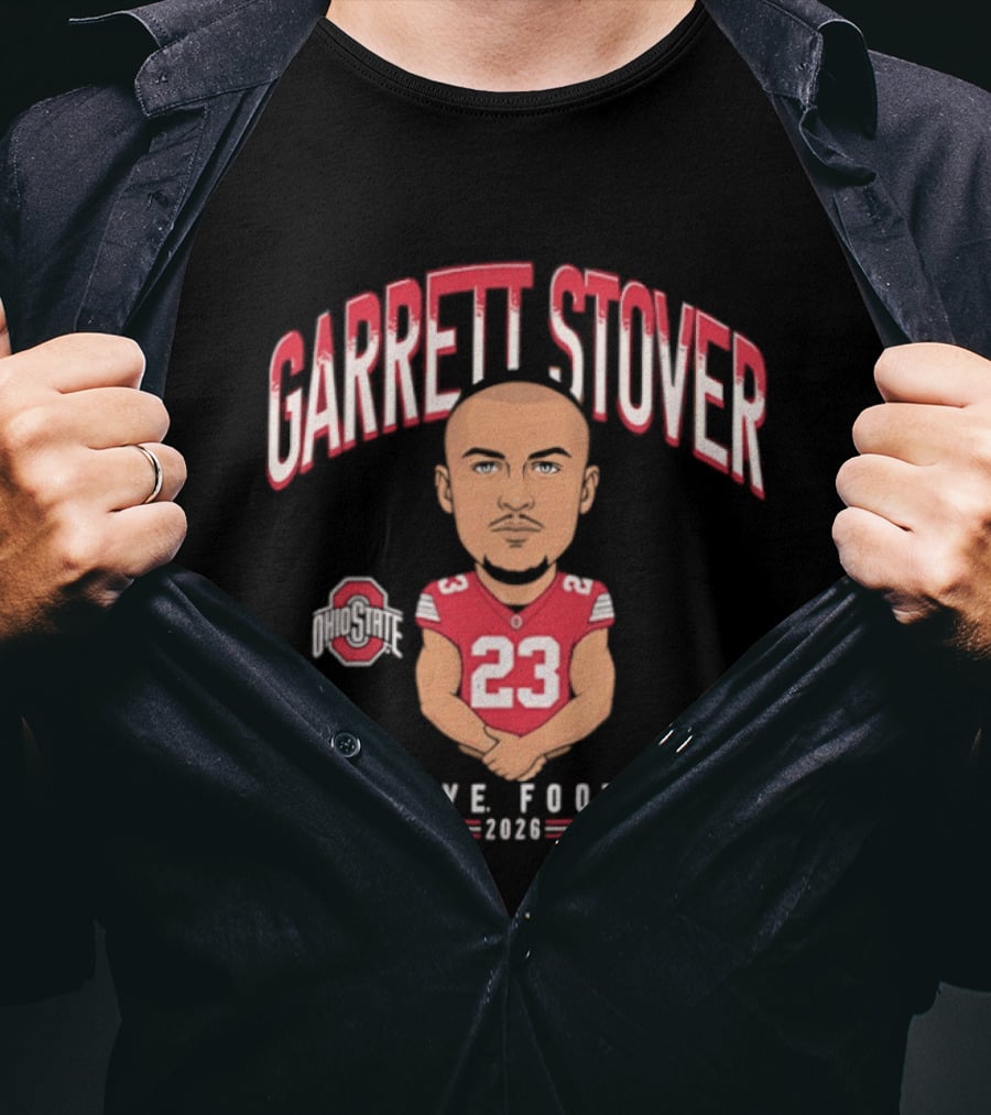 Garrett Stover Buckeye Football 2023 Ohio State 23 T-Shirt