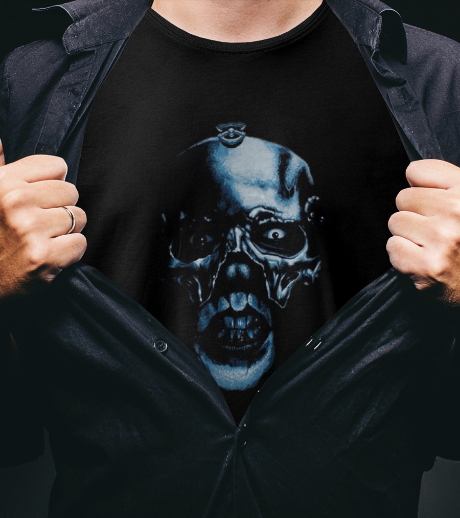 Impericon Ghost Skull Face Creepy Horror Teef T-Shirt