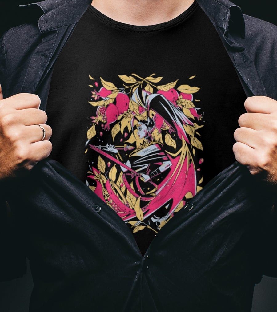 Hades First Of The Furies Mythical Foliage Sword T-Shirt