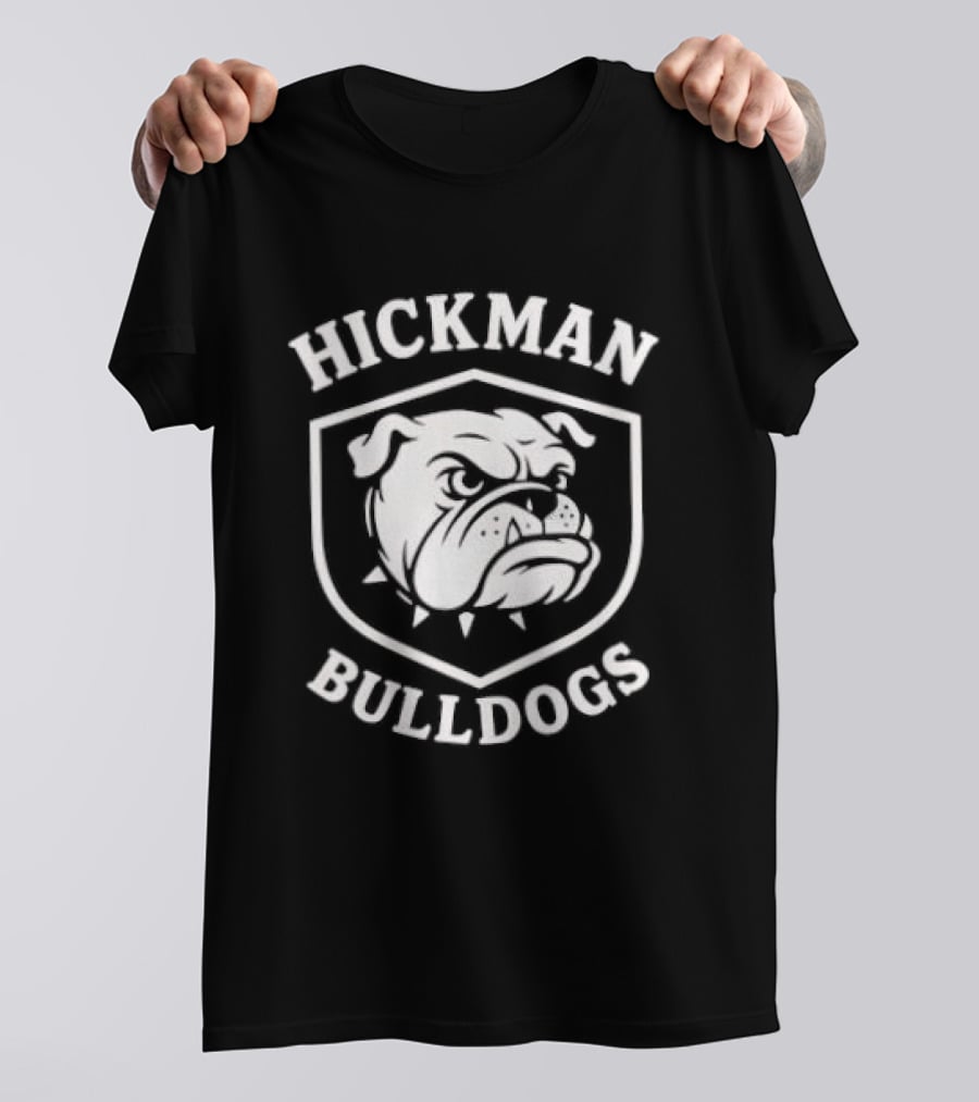 Hickman Bulldogs Mascot Shield T-Shirt