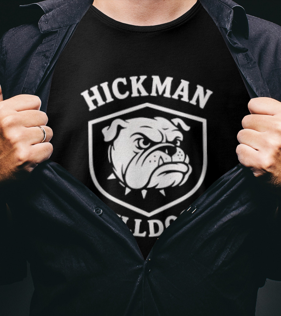 Hickman Bulldogs Mascot Shield T-Shirt