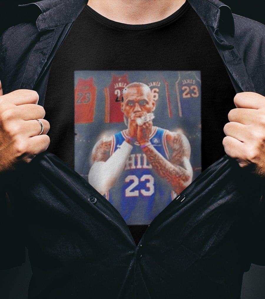 LeBron James Rings Los Angeles Lakers 23 Jerseys 76ers 23 T-Shirt