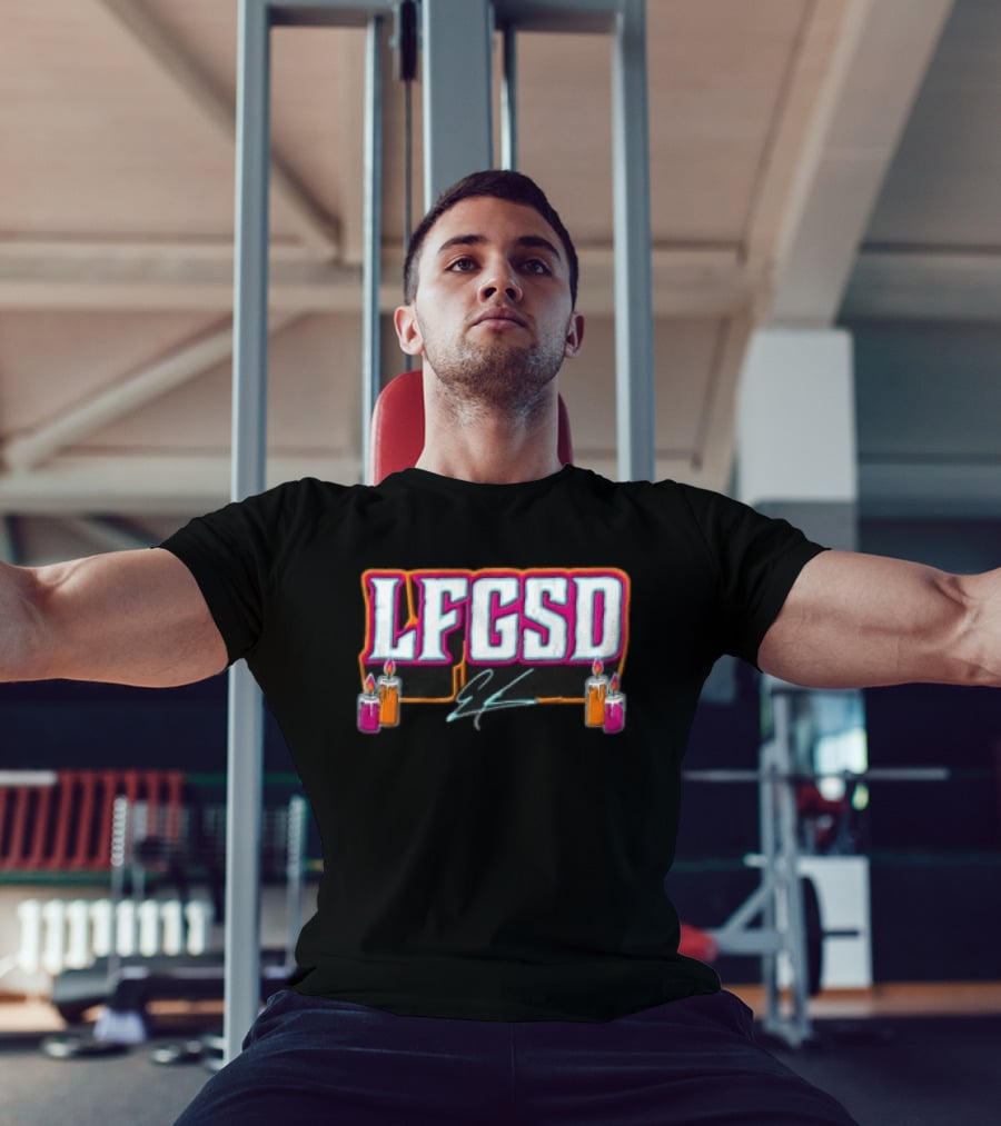 LFGSD Four Lit Candles Graffiti Signature T-Shirt
