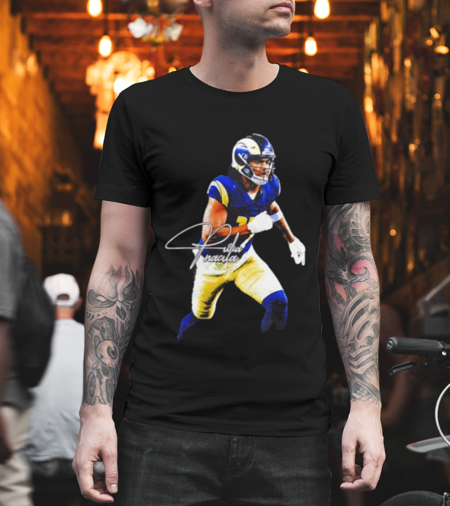 Puka Nacua Los Angeles Rams Player Signature NFL Football T-Shirt