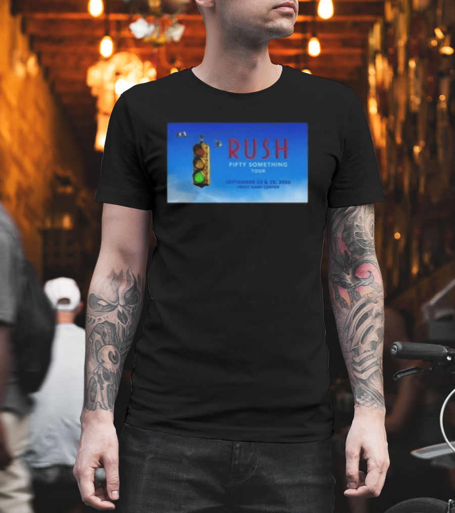 Rush Fifty Something Tour San Antonio TX September 23 25 2026 Frost Bank Center Concert T-Shirt