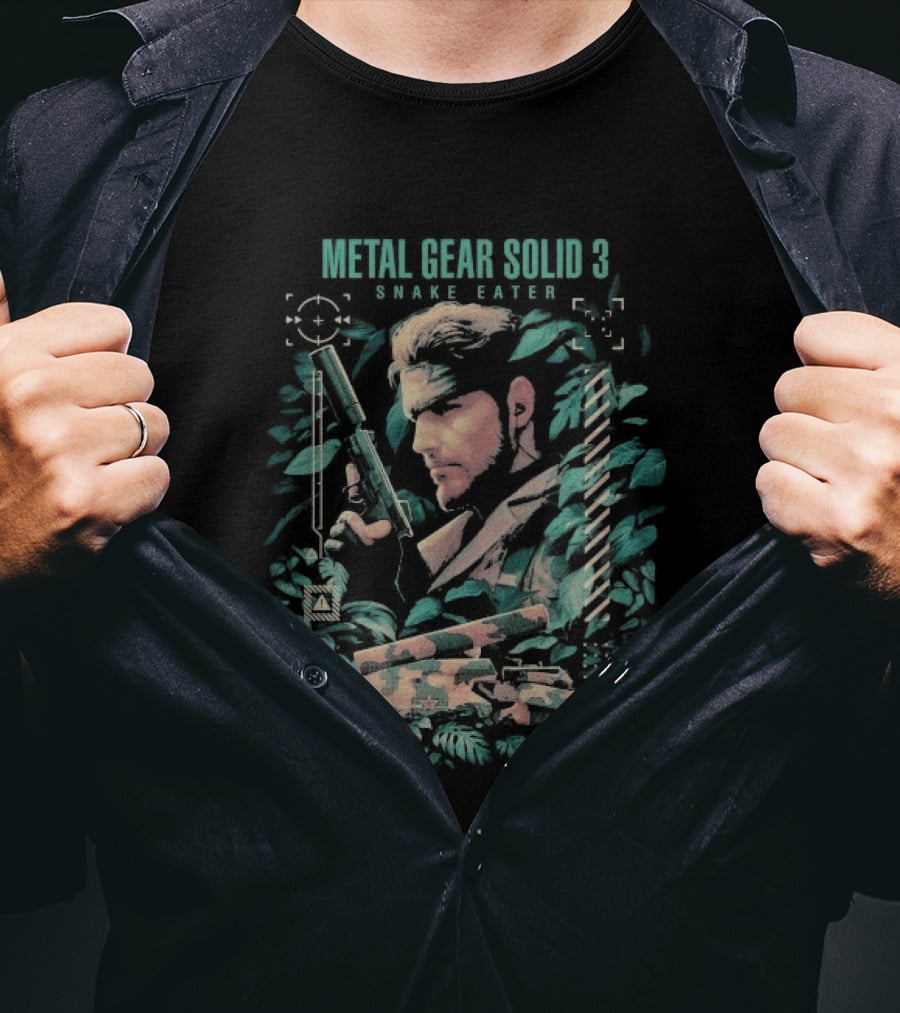 Metal Gear Solid 3 Snake Eater Vintage Camouflage T-Shirt